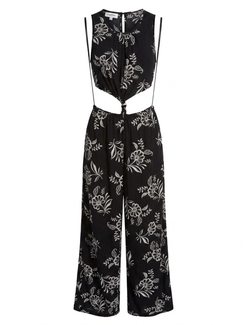 O’Neill Cutout Jumpsuit Boho Wide‎ Leg Coastal Cowgirl Euro Summer- Sz XS
